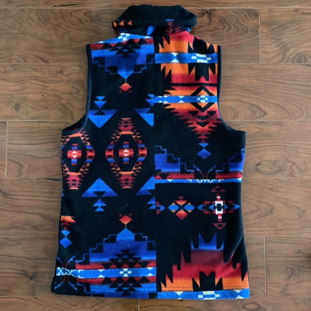 COPY - Chaps Aztec Print Fleece Vest - Picture 5 of 5